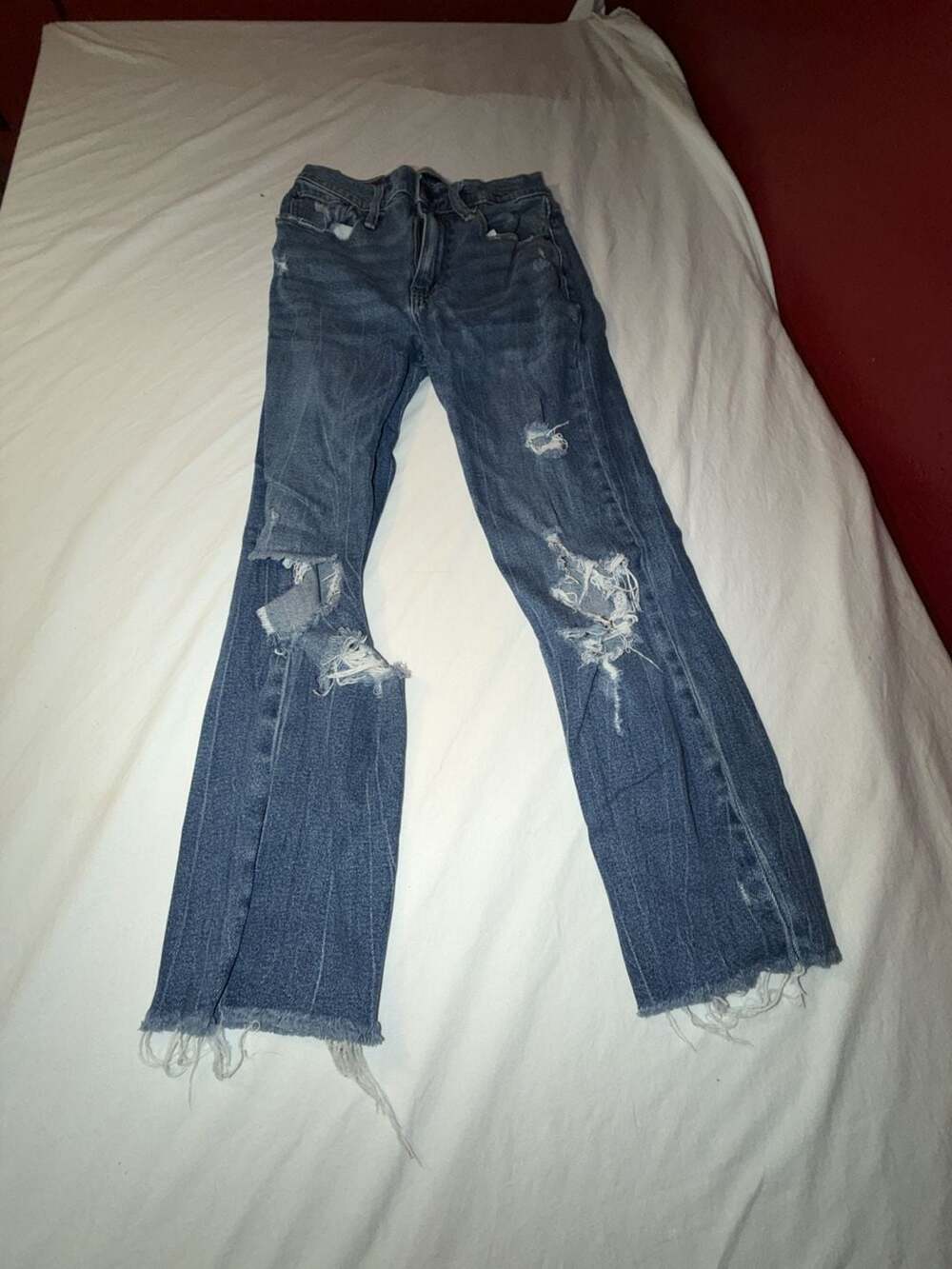 Abercrombie & Fitch Mom Jeans Distressed Size 25 0S